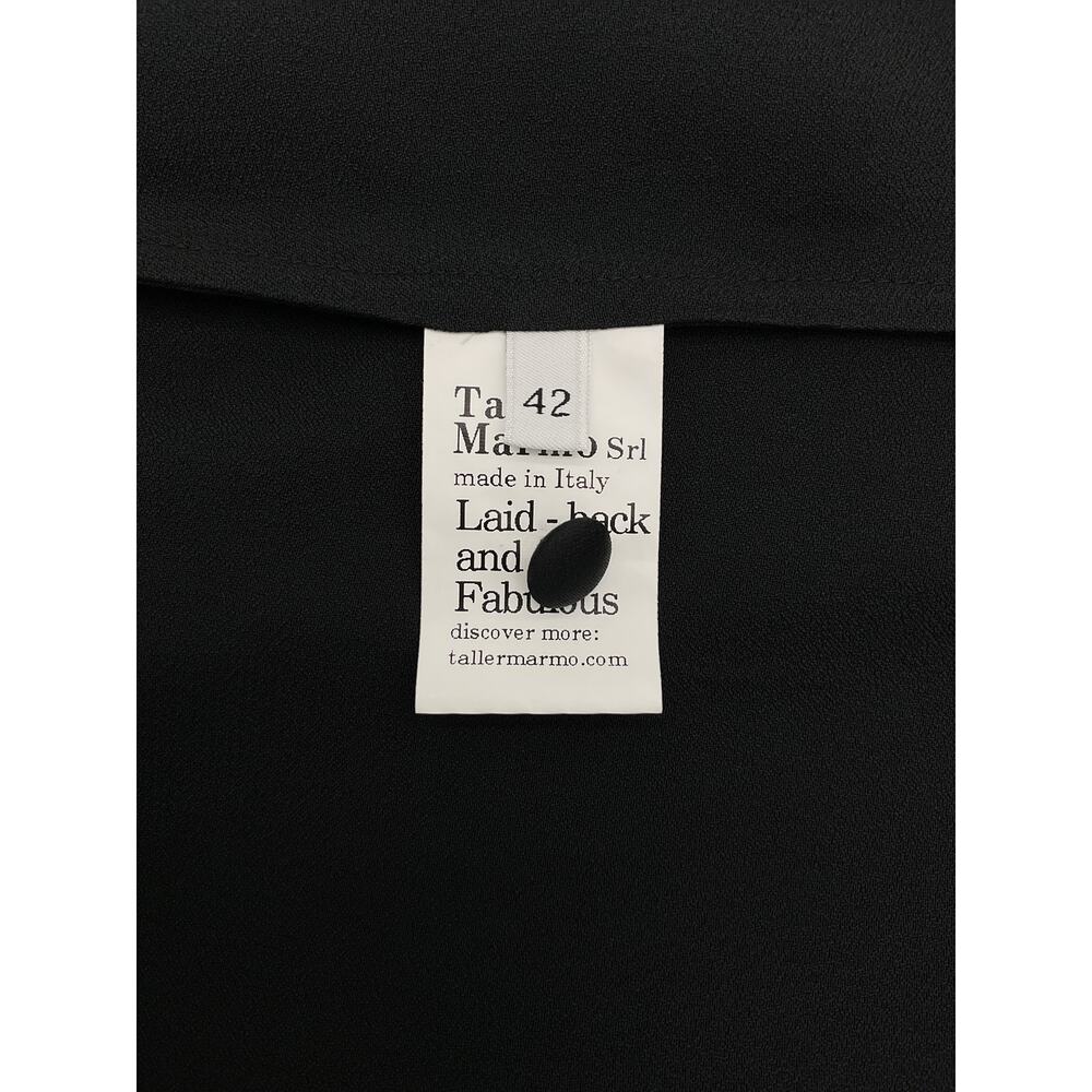 Taller Marmo Feather Trimmed Black Spirito Mini Dress Size IT 42 - Picture 5 of 7